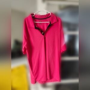 Neon Pink Oakley Golf Polo